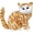 Style 2, variant on Jiibva Style 1 Realistic Cat Plush Decorative Figurine Soft Stuffed Animal Statue for Home Decor