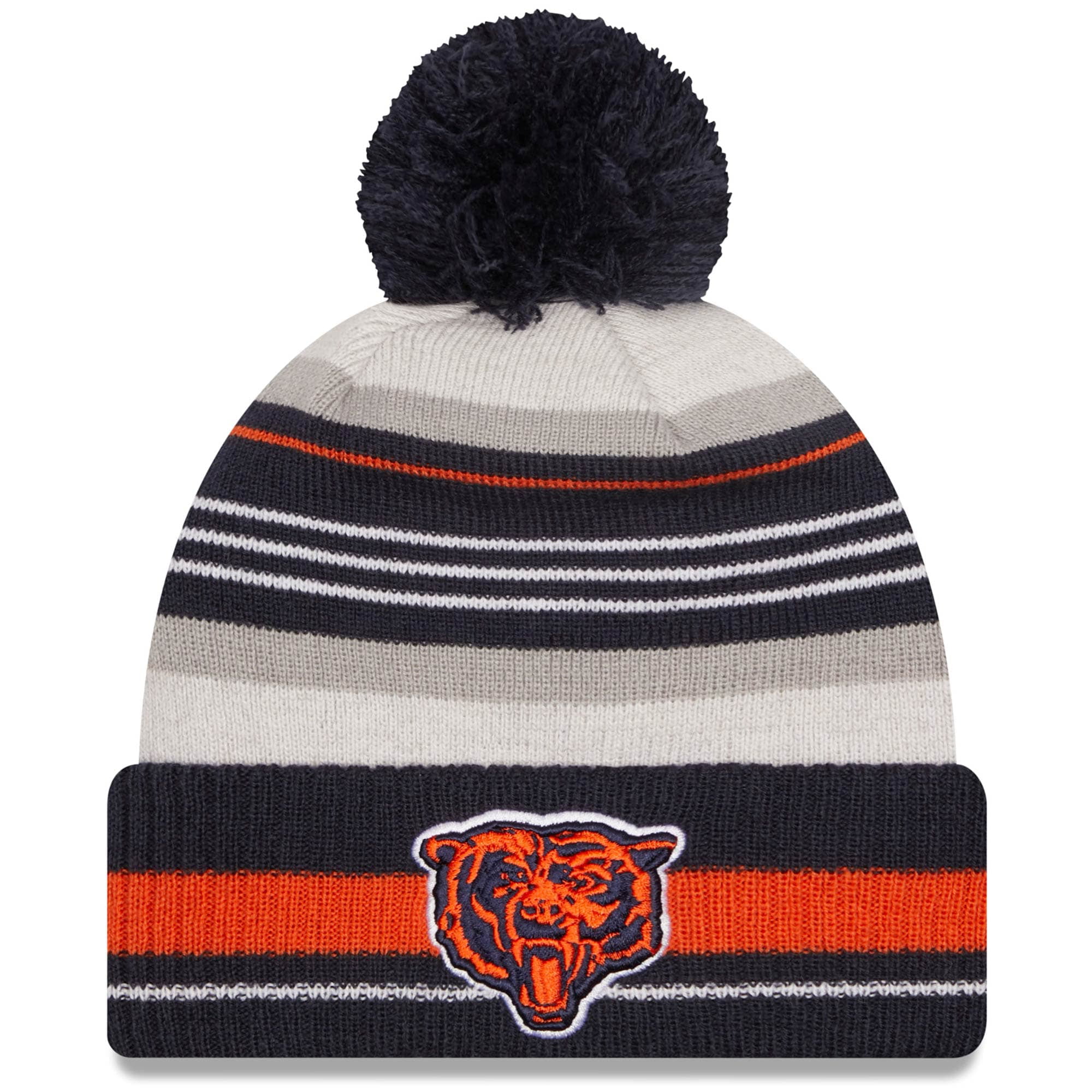 Split Logo Chicago Bears Reversible Scarf Knit Winter Neck NEW 