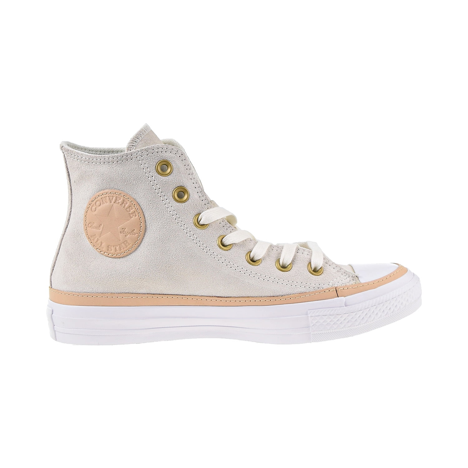 Converse Chuck All Star Hi Men's Shoes Vintage White-Vachetta-White 165921c