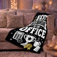thumbnail image 6 of Best Accountant Office Achievement Theme Celebration, Playful Food Art Scene, Warm Flannel Blanket for Living Room and Reading Nook, Art Lovers Birthday Gift, Playful Home Decor, 6 of 9