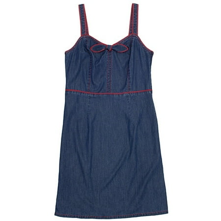 Women's Denim Bow Dress
