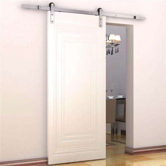 Modern 6 Interior Sliding Barn Door Kit Hardware Set Flat Stainless Com Interior Sliding Barn Door Kit Hardware, Modern Sliding Barn Door Hardware