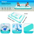 thumbnail image 3 of FBSPORT Inflatable Floating Dock Mat Swimming Water Platform 6 ft x 8 ft, Water Pad Deck Foam, Green, 3 of 9