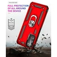 thumbnail image 5 of Allytech Galaxy A03s Case (US Edition), Galaxy A03S Case with Stand, With Ring Holder Stand Military Grade Shockproof Protective Compatible with Car Mount Case Cover for Samsung Galaxy A03S - Red, 5 of 6