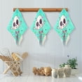 thumbnail image 5 of Dailycode 6 Packs Kitchen Dish Towels Soft Absorbent Dish Cloths Cartoon Skeleton Dancing with Star 11"x11", 5 of 9