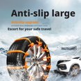 thumbnail image 3 of Disposable Tire Anti-Skid Belt - Universal Rubber Grip for Winter Driving, 3 of 8