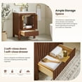 thumbnail image 6 of Shenzhen 24" Single Bath Vanity in Aged Dark Brown Oak with Composite Stone Top, 6 of 12