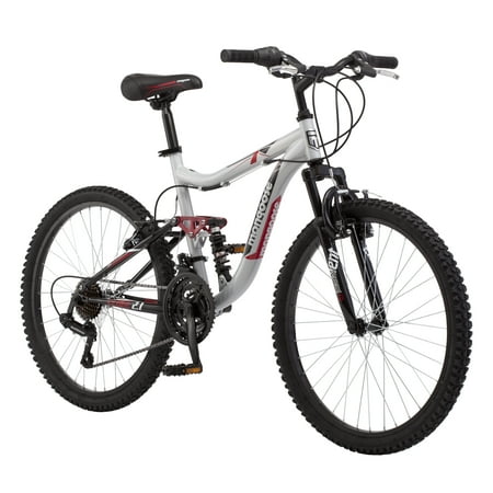 Mongoose Ledge 2.1 Mountain Bike, 24-inch wheels, 21 speeds, boys frame, (Best Selling Mountain Bike 2019)