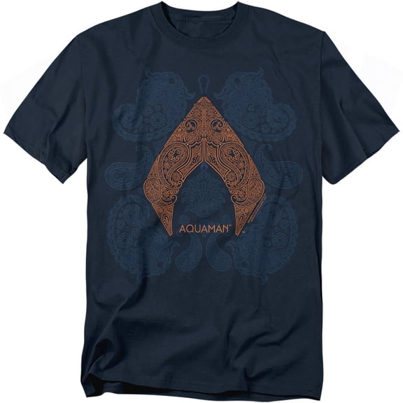 Aquaman Movie T-Shirt Aqua Paisley Unisex Graphic Tee For Men & Women