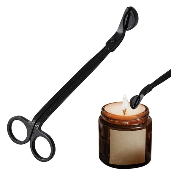 Candle Wick Trimmer, Stainless Steel Wick Cutter, Candle Scissors for Wick, Reaches Deep Into Candles to Cut Spent Cord, Allow Cleaner Burn and Prevent Soot Buildup, Candle Accessories, 7.1"