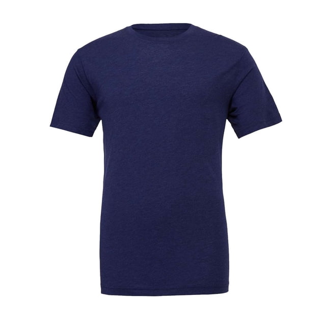 BELLA+CANVAS T-Shirt Unisexe Col Rond Triblend Manches Courtes, 2TG, Triblend Marine