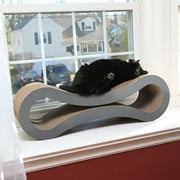 PetFusion Ultimate Cat Scratcher Pad Lounge & Bed For Cats, Reversible Infinity, Durable & Long Lasting, Gray