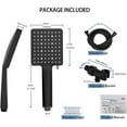 thumbnail image 2 of HPZZ Handheld High Pressure Shower Head, 6 Spray Modes/Settings Detachable Handheld Showerhead with 4.92Ft Stainless Steel Hose and Shower Arm Bracket (Color : Black), 2 of 8