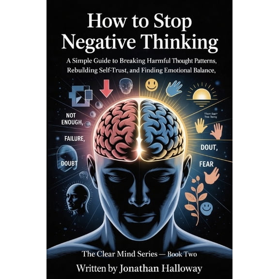 How To Stop Negative Thinking: A Simple Guide To Breaking Harmful Thought Patterns, Rebuilding Self Trust And Finding Em, (Paperback)