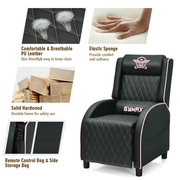 Gymax massage gaming recliner chair deals