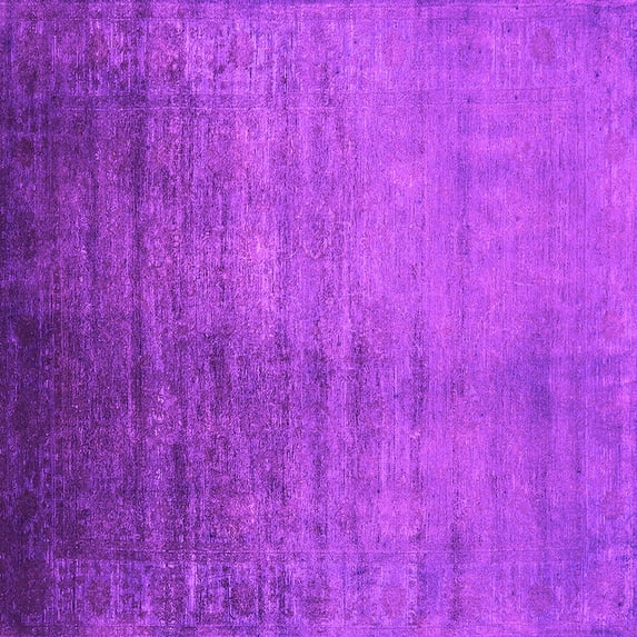 Ahgly Company Indoor Square Oriental Pink Industrial Area Rugs, 5' Square