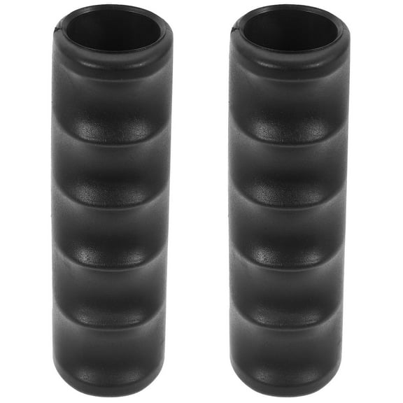 Topbathy 2Pcs Cart Handle Grips Black PVC Comfortable Grip Adult Walker Soft Handle Grip for Users of Wheelchairs