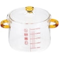 thumbnail image 4 of Small Glass Stew Pot with Lid Double Handle Kitchen Cookware Food Cooking Pot, 4 of 8