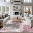 thumbnail image 3 of 8'x10' Area Rugs, Vintage Pink Gray Indoor Outdoor Area Rug for Living Room Bedroom, Modern Abstract Art Washable Bathroom Rugs Kitchen Floor Carpet Mats Home Decor Aesthetic, 3 of 8