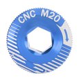 thumbnail image 4 of Tornillos de brazo de manivela de bicicleta aleación de aluminio M20 tornillo de fijación de manivela pernos de brazo de bielas de bicicleta M20 azul, 4 of 10