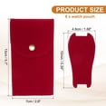 thumbnail image 2 of Uxcell 6 Pcs Bolsa de Reloj de Terciopelo, Funda de Viaje para Reloj Portátil, Bolsa de Almacenamiento Suave para Reloj, Roja, 2 of 6