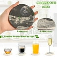 thumbnail image 2 of Yayeee 6 PCS Drink Coasters with Holder Set Woven Absorbent Round Tabletop Hot Pad, Space Earth, 2 of 7