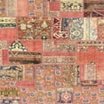 thumbnail image 1 of Ahgly Company Indoor Square Abstract Chestnut Red Patchwork Area Rugs, 4' Square, 1 of 6