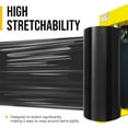thumbnail image 4 of 8NET 20" x 5000', Heavy Duty Machine Length Stretch Wrap, 80 Gauge, Black Plastic Shrink Wrap Film, Case of 1 Roll, 4 of 7