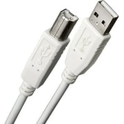 Omni Gear USB A to B Printer Cable White 6''