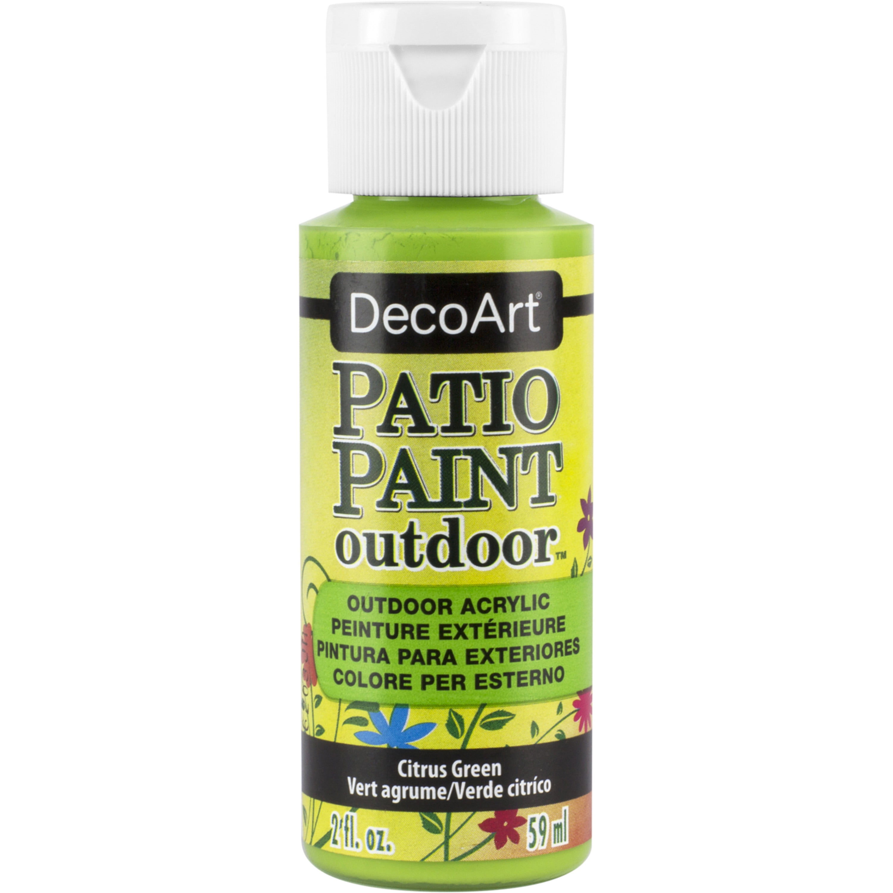 DecoArt Patio Paint, 2 oz., Citrus Green