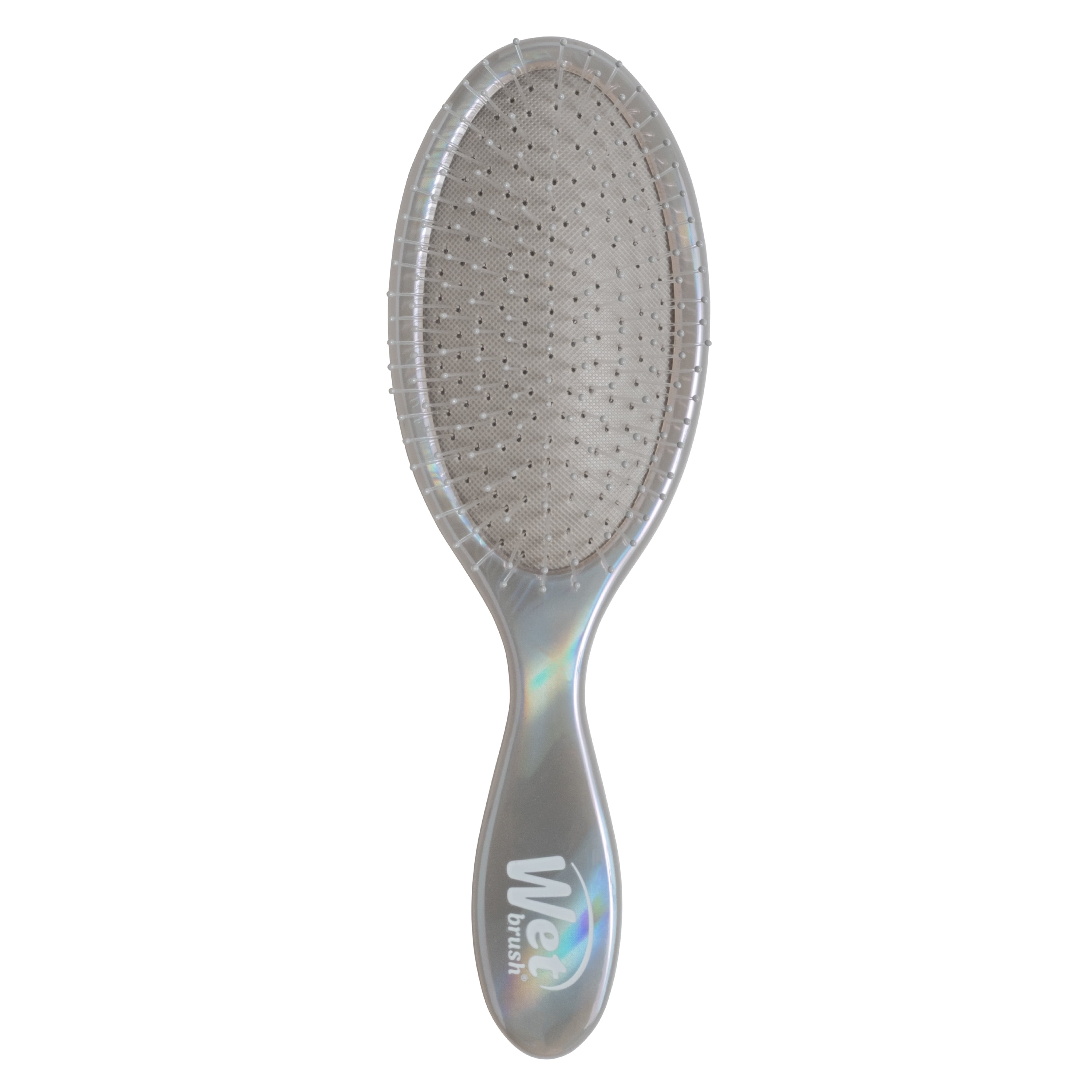 Wet Brush Iridescence Original and Mini Detangler, Hair Brush Duo Gift Set, Chrome