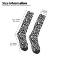 thumbnail image 2 of Naloa Zebra Thigh High Socks Extra Long Stretchy Sock Women Over Knee High Opaque Stocking Daily Wear, 2 of 6