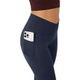 thumbnail image 6 of ValueVibe Womens Flare Yoga Pants with Pockets V Crossover Workout Pants Bootcut Tummy Control Leggings, Navy 2XL, 6 of 7
