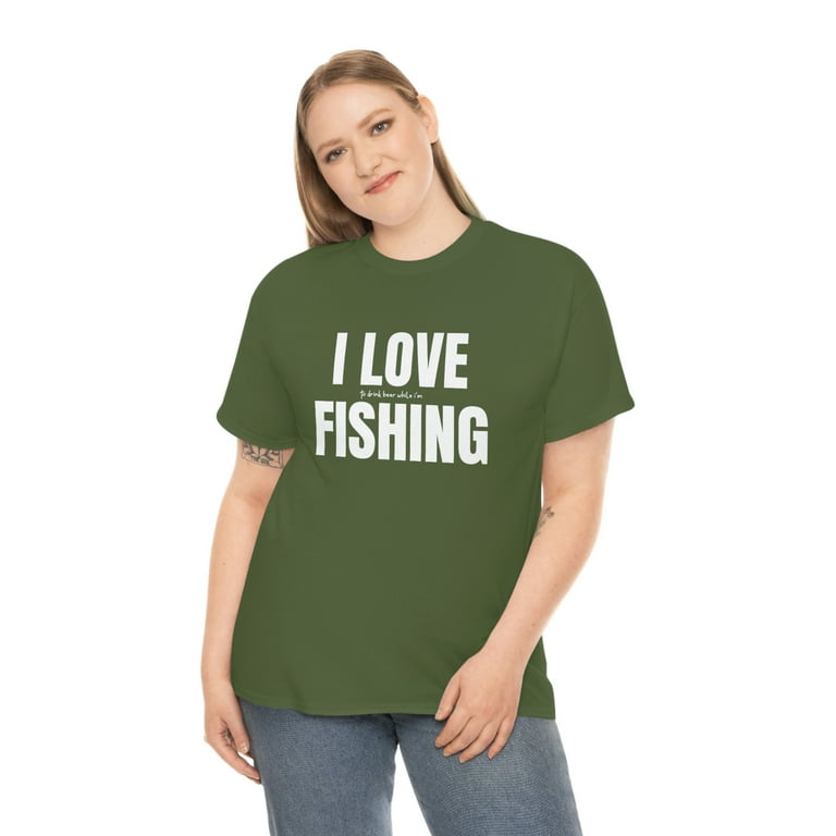 Funny I Love Drinking Beer While I'm Fishing T-Shirt