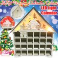 thumbnail image 1 of DIY en Bois le Calendrier de l'Avent Éclaire Pré Allumé Noël Adulte Traditionnel, 1 of 10