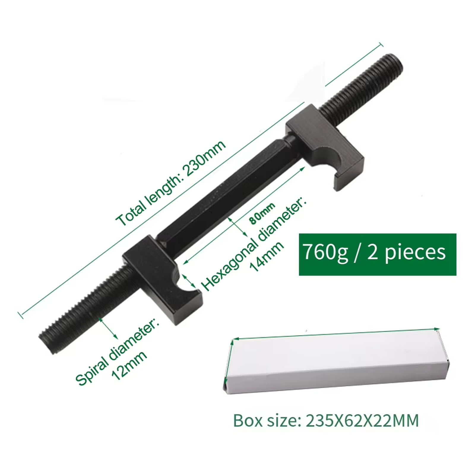 Coil Spring Compressor Tool, Heavy Duty Strut Spring Compressor Claw Type Shock Absorber Removal Tool for Car and Motorcycle Suspension Repair, Carbon Steel Automotive Maintenance Tool Kit