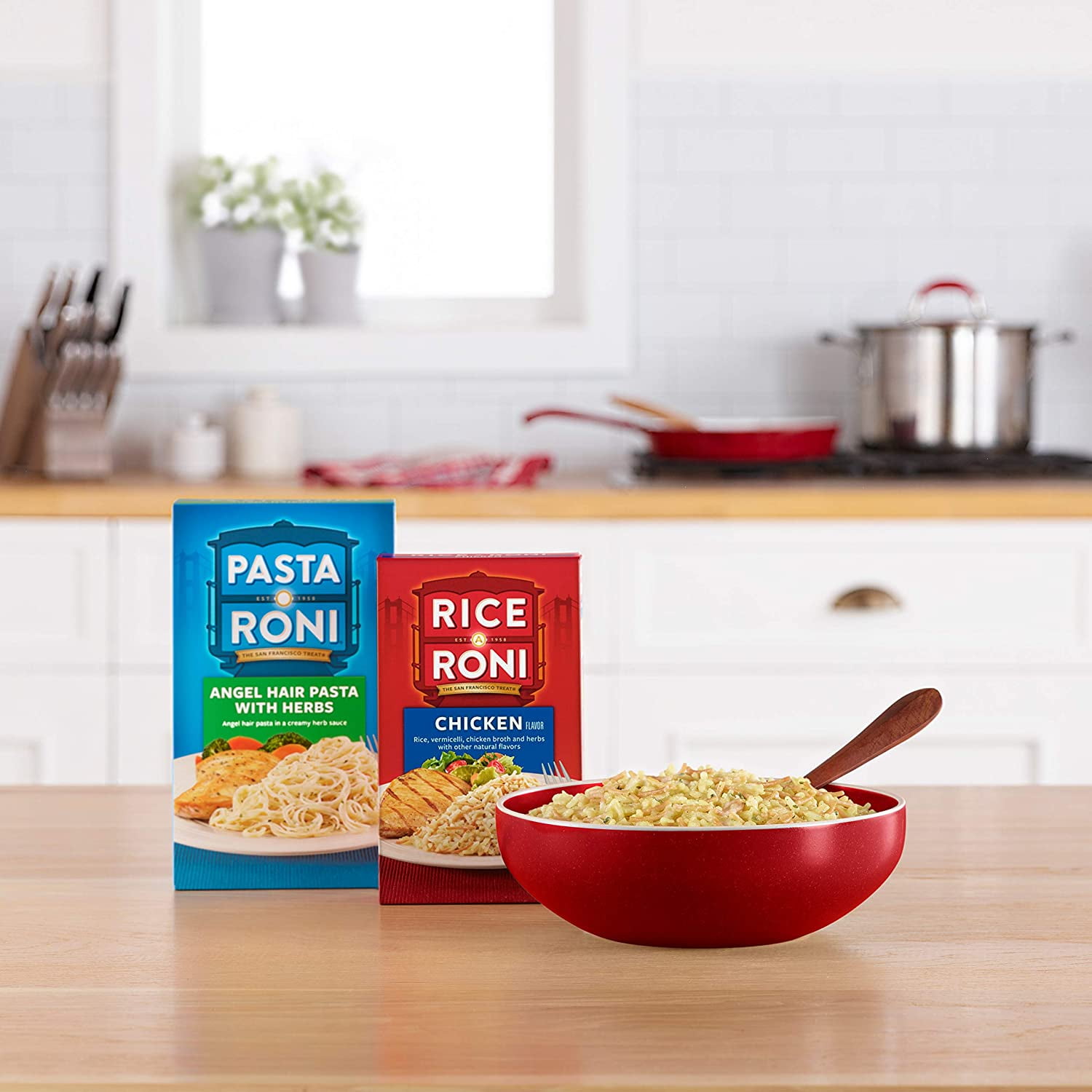 (12 pack) Rice-A-Roni Lower Sodium Rice & Vermicelli Mix, Chicken, 6.9 oz Cardboard Box, Packaged Meals