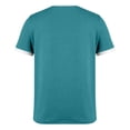 thumbnail image 5 of Women Neck Color Block Basic Casual Short Sleeve T Shirt, 5 of 9