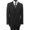 Black, variant on Mens Suit Three Piece Slim Fit Solid Collar Vest Suits
