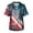 Light Blue, variant on 4th Of July Scrubs Top for Men Regular Fit Patriotic V-Neck Short Sleeve Graphic Printed Scrub Tops 2026 Summer Comfort Stretchy Work Uniform with Pockets Red XXL