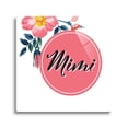 thumbnail image 1 of Mimi Fuchsia Circle Floral 12 x 12 Glass Wall Hanging Sign, 1 of 4