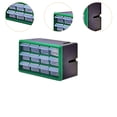 thumbnail image 6 of colaxi Drawer Storage Cabinet Compartment Organizer Multi Grid Wall Mounted Sorting Box Multifunctional Garage Organization for Room Green 12 small grid, 6 of 9
