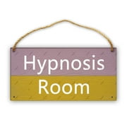 Feehiget Hypnosis Room Wood Sign Home Signs Decor 12 X 6 Inch