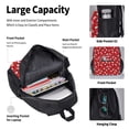 thumbnail image 4 of Easygdp Christmas Santa Cartoon Snowman A Mochila para Niños y Niñas con Set de Caja de Almuerzo y Estuche para Lápices 3 en 1, Mochila Escolar Estampada para Adolescentes, 4 of 7