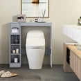 Costway FreeStanding Wooden OvertheToilet Storage Three