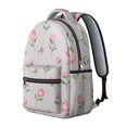 thumbnail image 2 of Pioneer Flower Floral Print Pattern Backpack for School, Cute School Bag with Adjustable Shoulder Straps and Padded Back, 15.3"x11"x7.1", 2 of 5