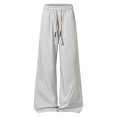 thumbnail image 4 of Akiihool Mens Casual Pants Regular Fit Men's Straight Fit Signature Stretch Pant Casual Light Gray,XXXXL, 4 of 5