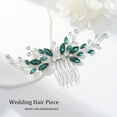 thumbnail image 2 of Bride Wedding Hair Comb Crystal Hair Piece Silver Rhinestone Headpiece Bridal Hair Accessories for Women, 2 of 2