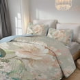 thumbnail image 4 of Davulos Twin Quilt Set 2 Pieces Lightweight Floral Bedspread ,Soft Microfiber Summer Quilt/Coverlet for Adult Women Flower Bedding Sets for All Seasons(1 Quilt, 1 Pillow Shams), 4 of 8