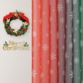thumbnail image 3 of Alishomtll Christmas Sheer Voile Curtain, Light Filtering Grommet Drapes for Bedroom ,2 Panels of 52"w x 84", Red-Green Gradient, 3 of 7